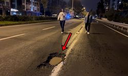 Tekirdağ'da sürücü çukurdan kaçarken başka çukura daldı: "Çok kötüydü, çok korktuk"