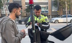 Plakasız, kasksız ve ehliyetsiz sürücüye 35 bin 239 lira ceza