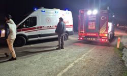 Balıkesir'de yol kenarına uçan otomobilin sürücüsü yaralandı