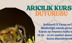 Kırklareli’nde Arıcılık Kursu Başlıyor