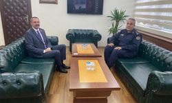 İl Jandarma Komutanı Eskitürk’ten Kaymakam Özderin’e Ziyaret
