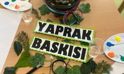 Öğrenciler Yaprak Baskısı ile Doğayı Keşfetti