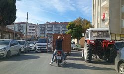 Kırklareli’de Motosikletle Taşınan Demir Kapı Şaşkınlık Yarattı