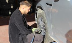 Lastikçilerin 'kış lastiği' mesaisi erken başladı