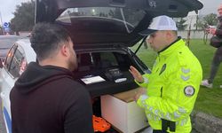Kapaklı'da emniyet şeridini ihlal edenlere 9 bin lira ceza