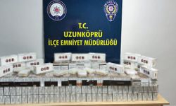 Edirne'de kaçak makaron operasyonu