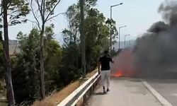 Elektrikli kabus: 18 milyonluk Porsche alev aldı, iş adamı canını zor kurtardı