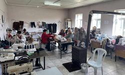 Kırkkepenekli'de kadınlar dikişle üretime katılıyor