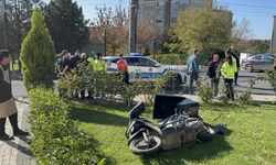 Tekirdağ'da motosiklet lokantanın bahçesine daldı: O anlar kamerada