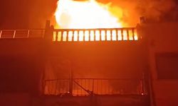 Tekirdağ'da yazlık sitede ev yangını