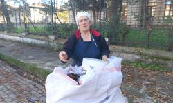 Edirne'de yaşlı kadın, 34 yıldır sonbaharda düşen yaprakları gübreye dönüştürüyor