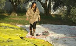 Genç kadın çiftçi huzuru toprakta buldu