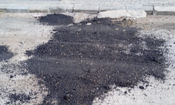 Kırklareli’nde Bozuk Yollar Onarılıyor