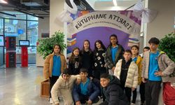 Ahmet Mithat Ortaokulu Öğrencilerinden Kütüphaneye Ziyaret