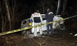 Safranbolu'da feci kaza: Sürücü araçta yanarak hayatını kaybetti