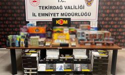 Tekirdağ’da kaçakçılık operasyonlarında çok sayıda ürün ele geçirildi