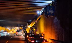 Osmangazi Köprüsü Tüneli'nin aydınlatma sistemi yenilendi