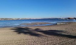 Tekirdağ'da deniz 20 metre çekildi