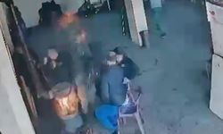 Sobaya dökülen mazot bomba gibi patladı, çırak yaralandı