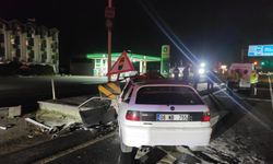 Marmaraereğlisi'nde otomobil refüje çarptı: 1 kişi hayatını kaybetti