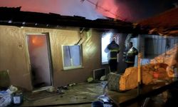 Edirne'de yaşlı kadının evi alevlere teslim oldu