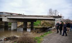 Vali Turan, Köprü Çalışmalarını Yerinde İnceledi