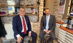 Kaymakam Özderin’den Başkan Çobanoğlu’na Tebrik Ziyareti