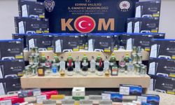 Edirne'de milyonluk kaçak ürünler polis operasyonuyla yakalandı