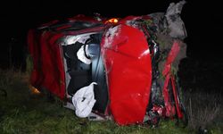 Edirne'de otomobil takla attı: 1’i ağır 2 yaralı