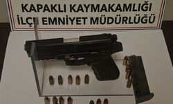 Kapaklı'da 2 ruhsatsız tabanca ele geçti