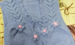 Kış Günlerinde El Emeği Yelekler İlgi Görüyor