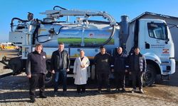 Babaeski Belediyesi’ne Kanal Temizleme Aracı Desteği