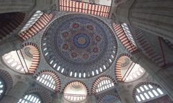 Selimiye Camii'nde tartışma konusu olan kubbe yazıları uzun bir aradan sonra ilk kez görüntülendi