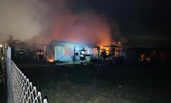 Tekirdağ'da kır evi alev alev yanarak küle döndü