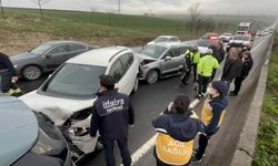 Tekirdağ’da zincirleme kaza: 4 araç birbirine girdi