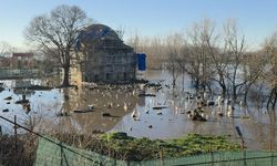 Evliya Kasım Paşa Camii şantiyesi sular altında