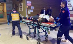 Kamyonun kasasından düşen işçi yaralandı