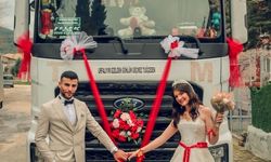 Gelini evinden tırı ile aldı