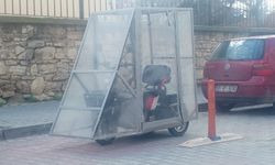 Elektrikli Bisiklete İlginç Çözüm: Soğuk ve Yağmura Karşı “Kabinli” Önlem