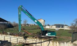 Kavaklı’da Dere Yatağında Taşkın Önlemi