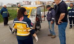 Tekirdağ’da motosiklet kazasında sürücü yaralandı