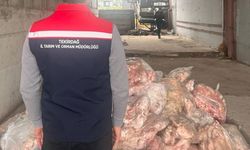 Tekirdağ’da etiketsiz 2 bin 800 kilogram hayvansal ürün imha edildi
