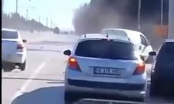 Kırmızı ışığı son anda fark eden araçlar zincirleme kazaya neden oldu