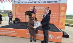 Tekirdağ'da arıcılara ekipman desteği