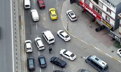 Yolu bırakıp kaldırımdan gittiler: Dron denetiminde ceza yağdı