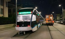 Filoya katılan yeni tramvay raylarla buluştu