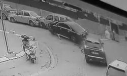 Tekirdağ'da 5 aracın karıştığı zincirleme kaza kamerada