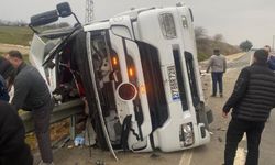 Tekirdağ'da feci kaza: Tır şoförü hayatını kaybetti
