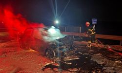 Lüleburgaz'da zincirleme kaza: 2 yaralı, 1 otomobil yandı