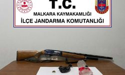 Tekirdağ’da ruhsatsız av tüfeği ve uyuşturucu ele geçirildi